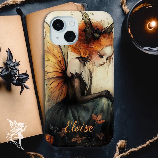 Whimsical Goth Fairy & Bat | Custom Halloween Case (Von Creator hochgeladen)