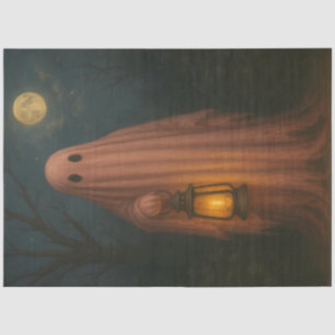 Whimsical Goth Pink Ghost Halloween Niedliches Hal Seidenpapier