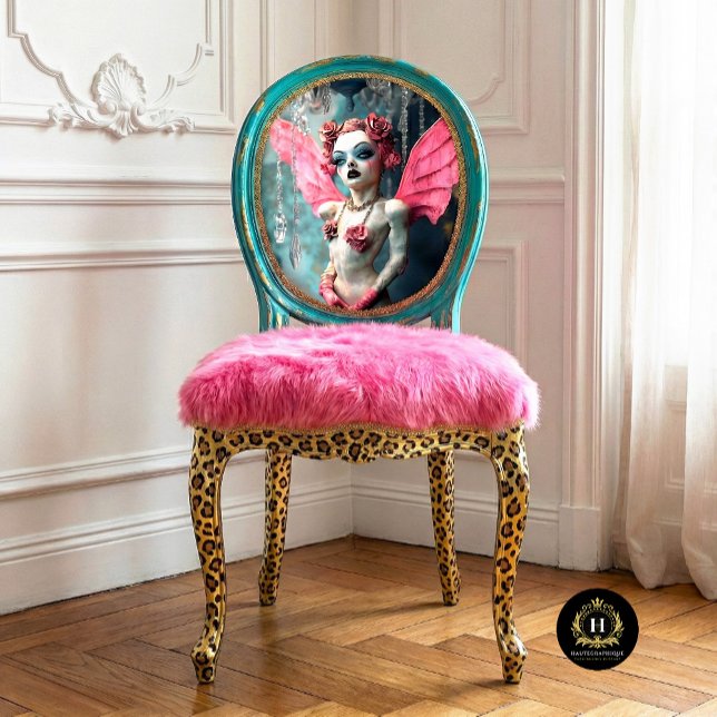 Whimsical Gothic Gargoyle Fairy Pink Wings Seidenpapier (Von Creator hochgeladen)