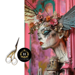 Whimsical Gothic Paris Gargoyl Decoupage Seidenpapier