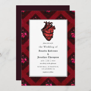 Whimsical Gothic Wedding Einladung