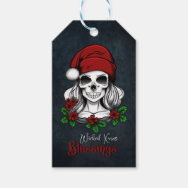 Whimsical Gothic Weihnachten Weihnachten Geschenkanhänger