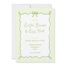 Whimsical Green Oaster Brunch Egg Jagen Einladung