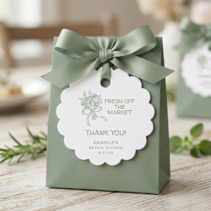 Whimsical Grüne Frische Von Der Mark Brautparty Geschenkanhänger