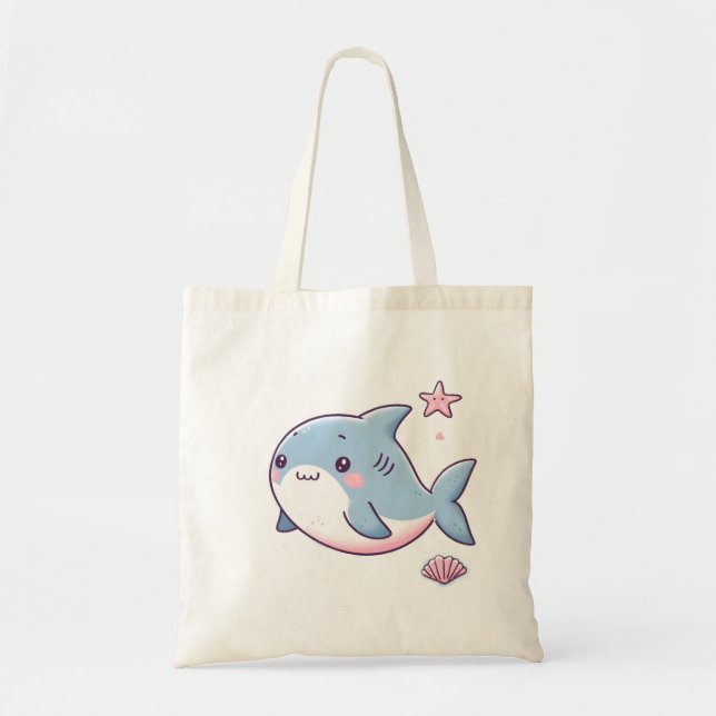 Whimsical Hai Tote Tasche - Spaß und Funktion! (Vorne)