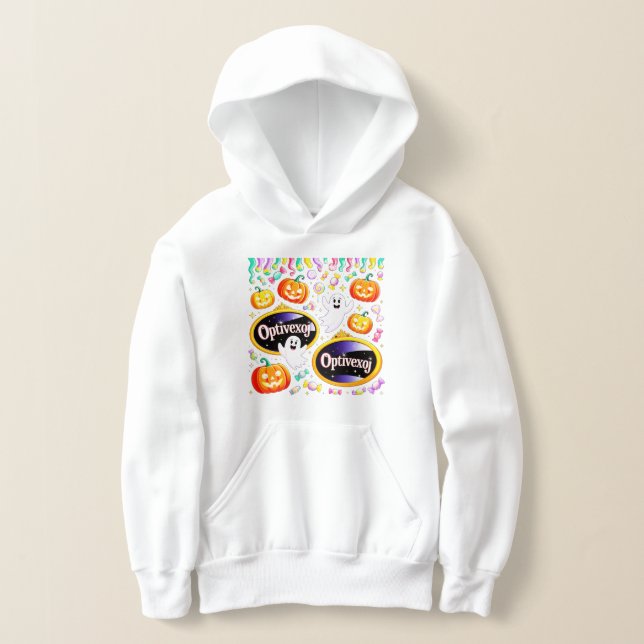 Whimsical Halloween Candy Ghosts | Cute Kids Appar Hoodie (Ablage )