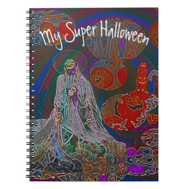 Whimsical Halloween Dreams Notizblock (Vorderseite)