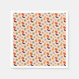 Whimsical Halloween Illustration Serviette