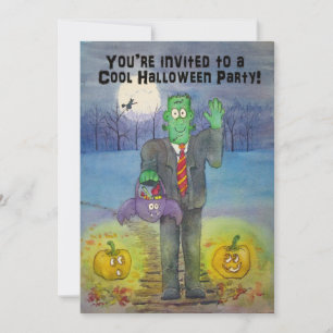 Whimsical Halloween-Party Einladung Niedlich