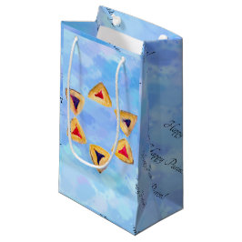 Whimsical Hamantaschen Happy Purim Gift Bag Kleine Geschenktüte