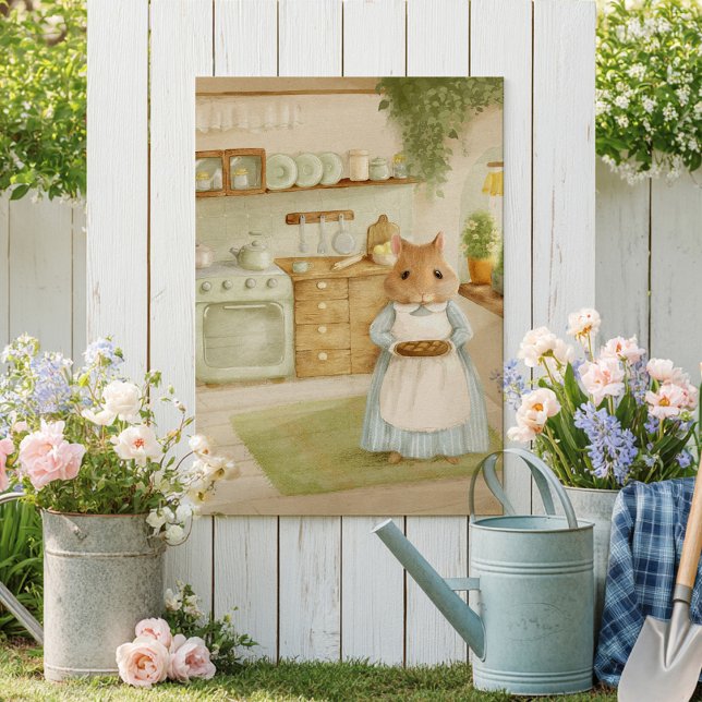 Whimsical Hamster Märchenbuch Kinderposter Poster (Von Creator hochgeladen)