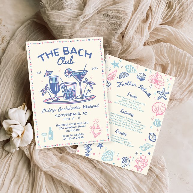 Whimsical Hand Dragon Cocktail Bachelorette Wochen Einladung (Von Creator hochgeladen)