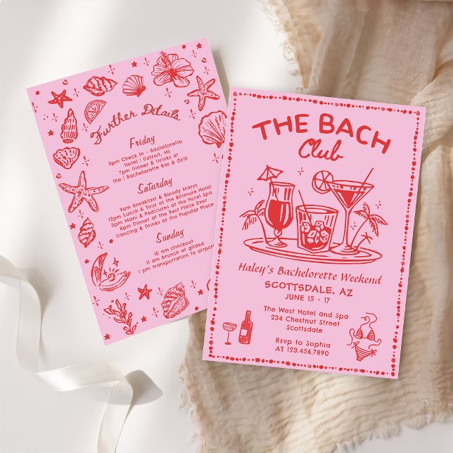 Whimsical Hand Dragon Cocktail Bachelorette Wochen Einladung (Von Creator hochgeladen)