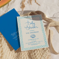 Whimsical Hand Drawn Beach Baby Dusche