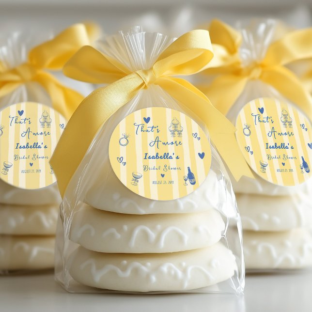 Whimsical Hand Drawn das ist mehr Brautparty Runder Aufkleber (Von Creator hochgeladen)