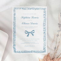 Whimsical Hand Drawn Französisch Blue Elopement Ho