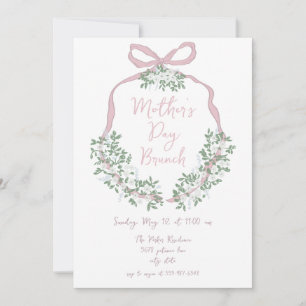 Whimsical Hand Drawn Mütter Tag Brunch Einladung