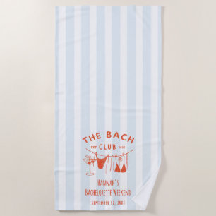 Whimsical Hand Drawn Orange Cocktail Strandtuch