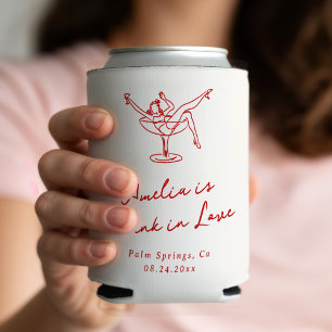 Whimsical Hand Drawn Red Bachelorette Dosenkühler