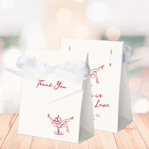 Whimsical Hand Drawn Red Bachelorette Geschenkschachtel