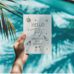 whimsical Hand gezeichnet 30. Geburtstag Drinks Pa Einladung<br><div class="desc">Creme und schwarz whimsical Hand gezeichnet 30. Geburtstag Getränke Cocktail Disco Ball Boquette Party einladen.</div>