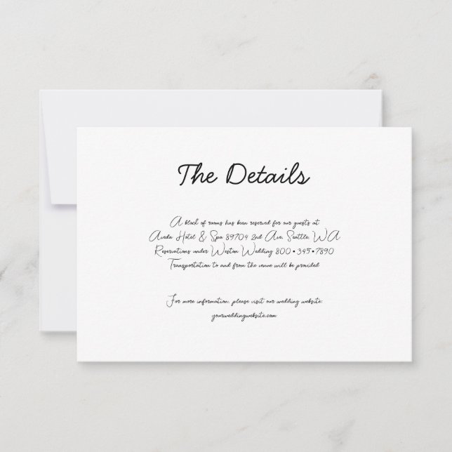 Whimsical Hand Gezeichnet Cake Wedding RSVP Card Karte (Vorderseite)