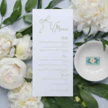 Whimsical Hand gezeichnete Bow Sage Green Wedding 