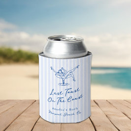 Whimsical Hand gezogen Blue Letzten Toast an der K Dosenkühler