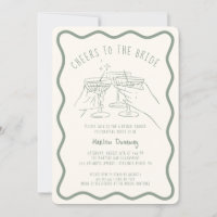 Whimsical Hand gezogen jubeln an die Braut