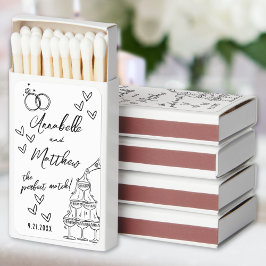 Whimsical Hand Letted Illustriert Wedding