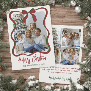 Whimsical handgezeichnetes Foto Frohe Weihnachten