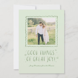 Whimsical Handwriting Good Tidings Weihnachten