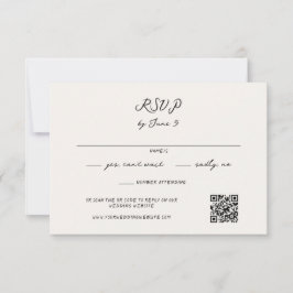 Whimsical Handwriting RSVP Karte