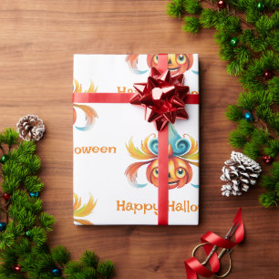 Whimsical Happy Halloween Pumpkin Geschenkpapier
