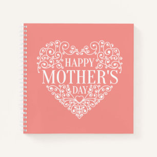 Whimsical Happy Mother's Day   Notebook Notizbuch