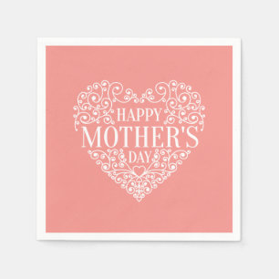 Whimsical Happy Mother's Day   Serviette