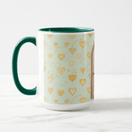 Whimsical Heart Door Illusion Tasse