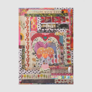 Whimsical Heart Papierkunst Tissue-Papier Seidenpapier