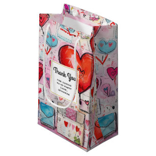 Whimsical Hearts and Liebe Letters Party Vielen Da Kleine Geschenktüte