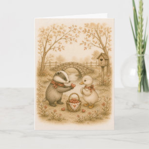 Whimsical Hearts Grußkarte Karte