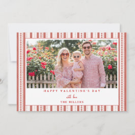 Whimsical Hearts Happy Valentine's Day Photo Card Feiertagskarte