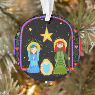 Whimsical Heilige Familie Weihnachten Inspirivity Ornament