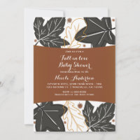 Whimsical Herbst Herbstlaube & Acorns Kinderdusche