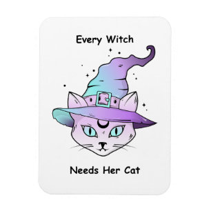 Whimsical Hexenkatze Magnet