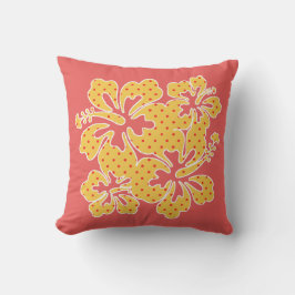 Whimsical Hibiskus Tropical Outdoor Pillow Kissen Für Draußen
