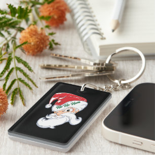 Whimsical Ho Ho Ho Weihnachtszeit Schlüsselanhänger