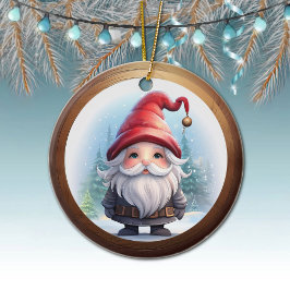 Whimsical Holiday Character Decoration two-sided🎄 Keramik Ornament