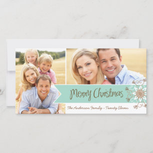 Whimsical Holiday Foto Cards Feiertagskarte