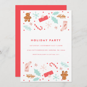 Whimsical Holiday Party Einladung