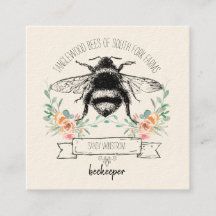 Whimsical Honey Bee Apiary Beekeeper